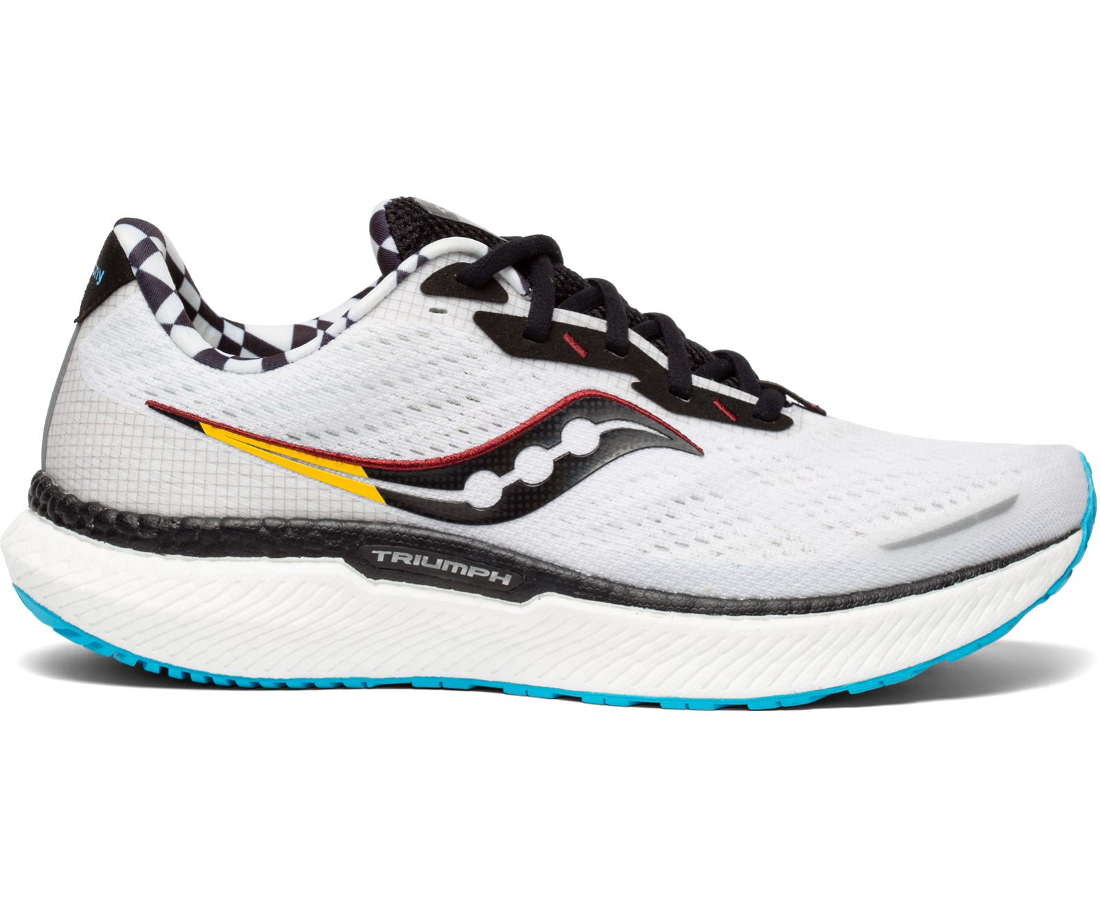 Saucony Triumph 19 Men's Running Shoes White / Black | Canada 562HAPK